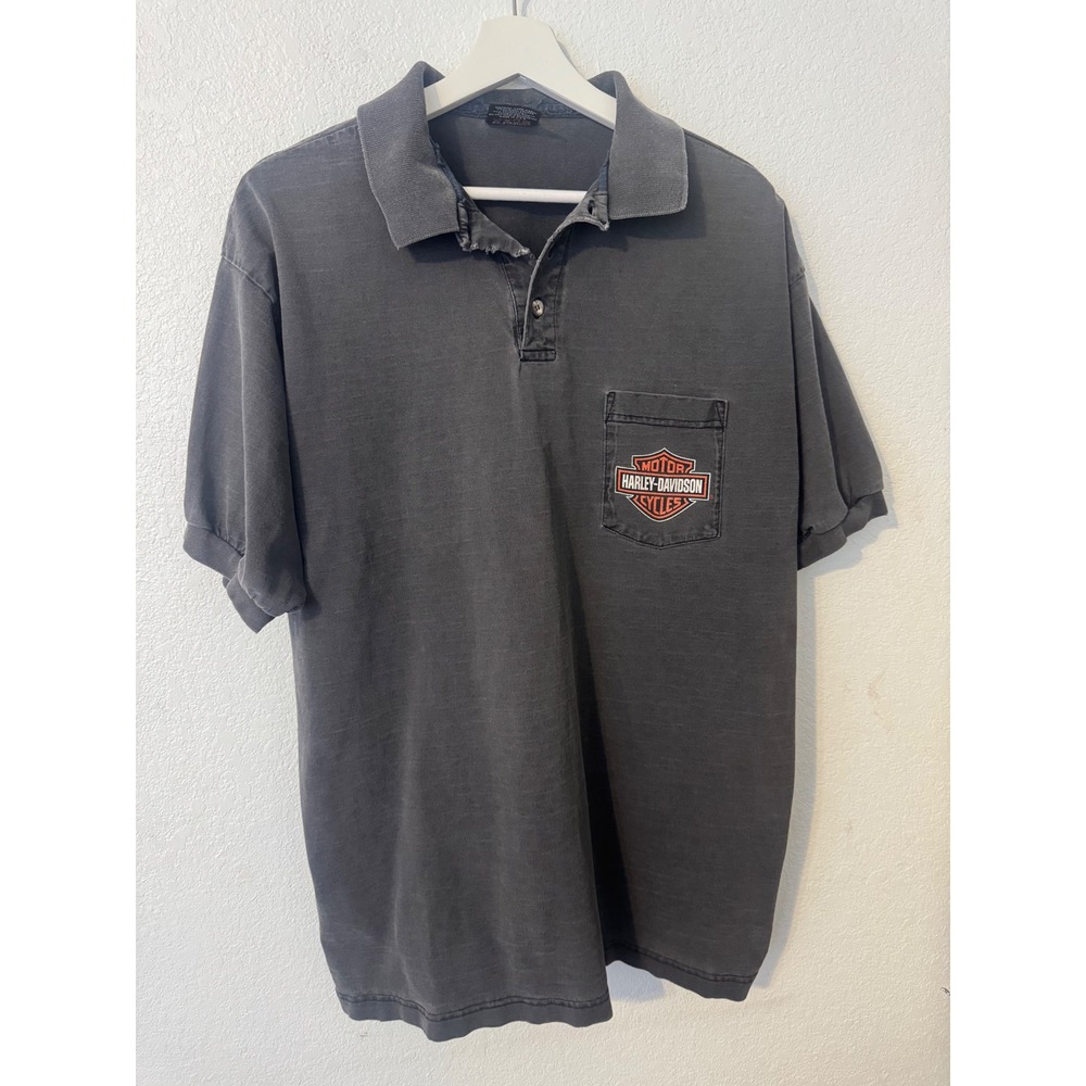 Harley-Davidson Polo Shirt Dick Farmer's Orlando Florida Graphic XL